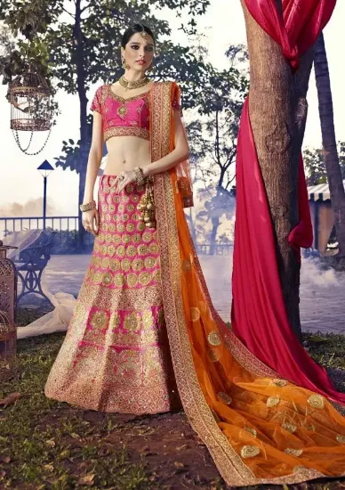 Picture of traditional designer partywear bollywood lehenga choli 