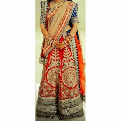 Picture of traditional lehenga choli bollywood party wear wedding 