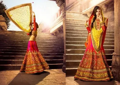 Picture of trendy net lehenga,lehenga 2024 designchaniya choli,cho