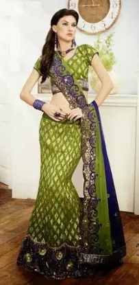 Picture of u bollywood lehenga sari ethnic heavy work bridal sare,