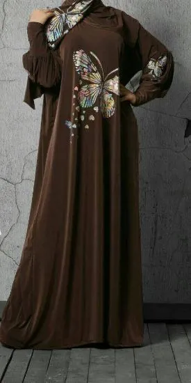 Picture of evening dress with slits,caftan o kaftan,abaya,jilbab,k
