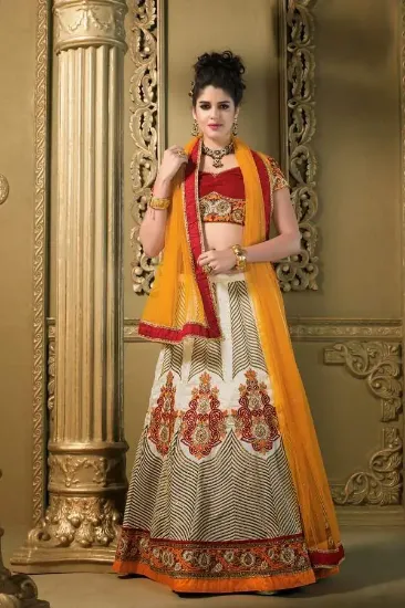 Picture of u choli lehenga ethnic bollywood traditional bridal wom