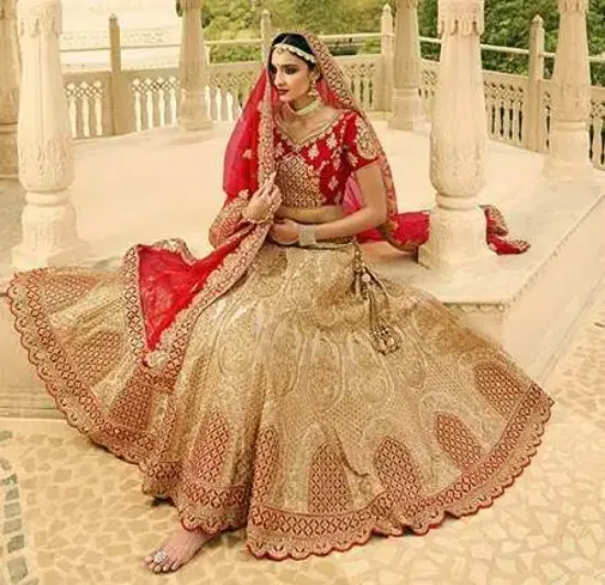 Picture of u choli lehenga pakistani partywear bridal party modest