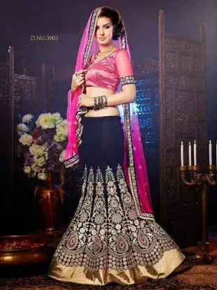 Picture of u choli lehenga party partywear stylish indian traditio