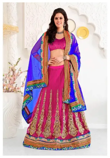 Picture of velvet and net lehenga saree,ghagra choli in mumbaichan