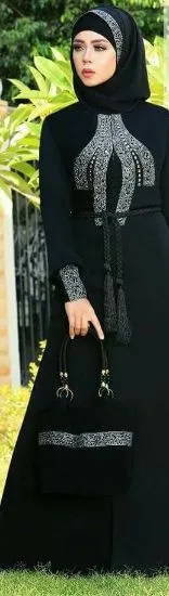 Picture of 3/4 sleeve evening dresses uk,kaftan vs dashiki,abaya,j