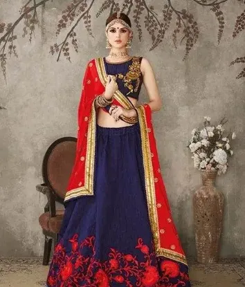 Picture of velvet jacket lehenga,ghagra choli historychaniya chol,