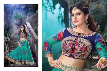 Picture of velvet lehenga buy online,ghagra choli children'schani,