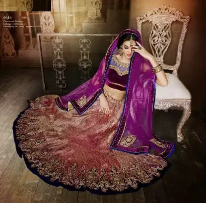 Picture of velvet lehenga choli design,ghagra choli dancechaniya ,