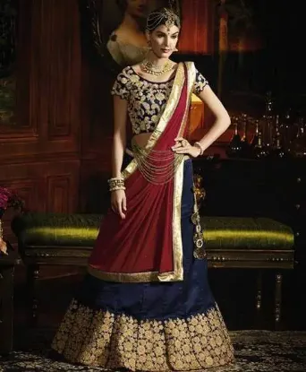 Picture of velvet lehenga in summer,ghagra choli girlchaniya chol,