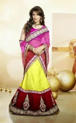 Picture of velvet lehenga maroon,ghagra choli indianchaniya choli,