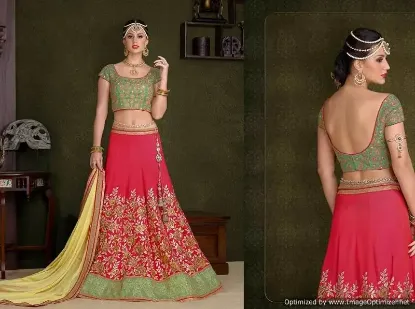 Picture of velvet lehenga maroon,ghagra choli indianchaniya choli,