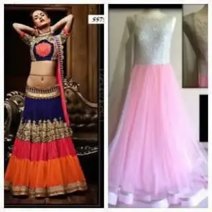 Picture of velvet lehenga plain,ghagra choli ka photochaniya chol,