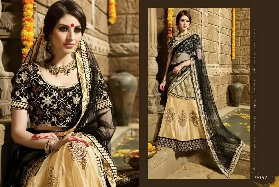 Picture of voguemart hand embroidered choli lehenga wedding wear ,