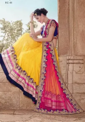 Picture of wear saree wedding designer sari indian pakistani brid,