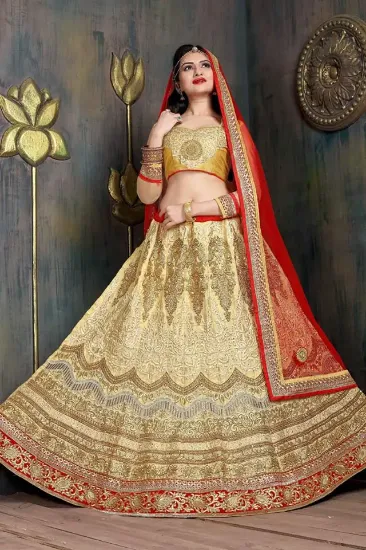 Picture of wedding blue lehenga choli women indian designer party 