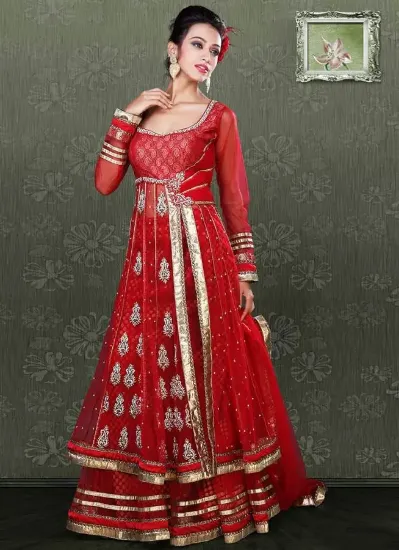 Picture of wedding lehenga choli saree indian designer party wear,