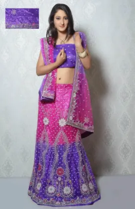 Picture of wedding reception wear lehenga designer indian bollywoo