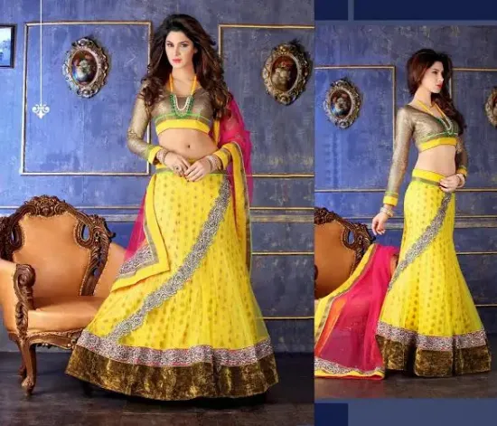 Picture of wedding wear chaniya lehenga choli bollywood designer e