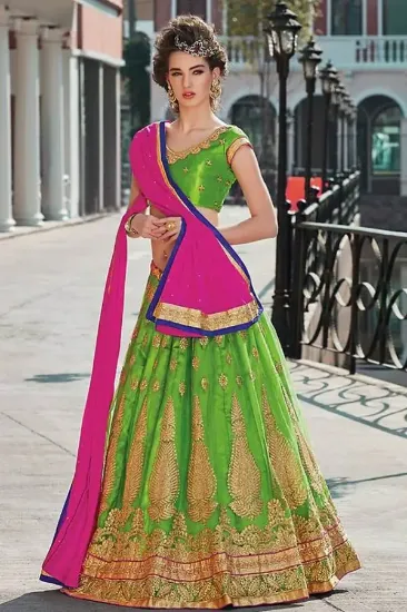 Picture of wedding wear designer pakistani lehenga choli party in,