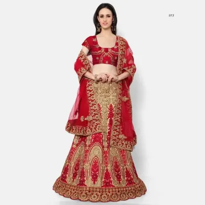 Picture of wedding wear indian designer lehenga choli modest maxi 