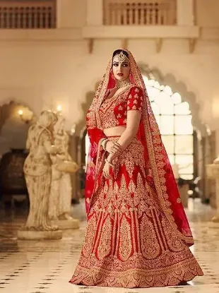 Picture of wedding wear lehenga choli design indian bollywood ski,