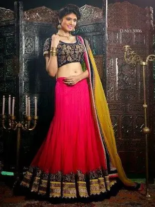 Picture of wedding wear lehenga choli design indian bollywood skir