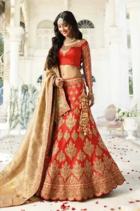 Picture of wedding women bridal bollywood lehenga indian designer 