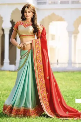 Picture of wedding women bridal bollywood lehenga indian designer,