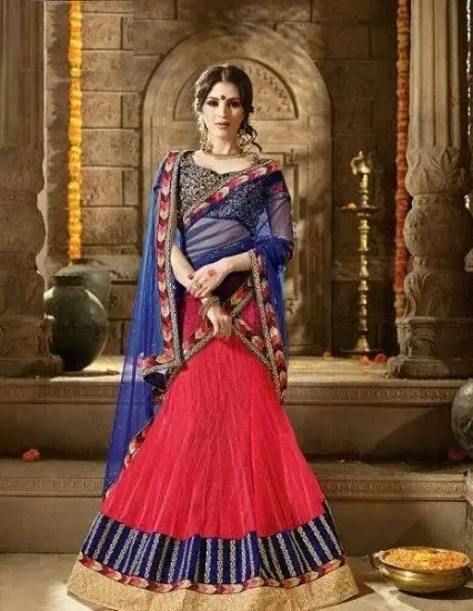 Picture of where to buy party wear lehenga in delhichaniya choli,c