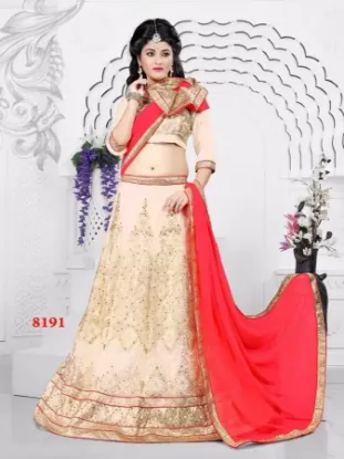 Picture of women designer partywear bollywood choli lehenga indian