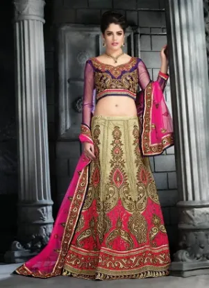 Picture of zardosi velvet lehenga,ghagra choli modest maxi gown pa