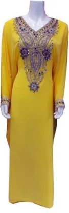 Picture of v neck caftan dress,abaya,jilbab,kaftan dress,dubai kaf