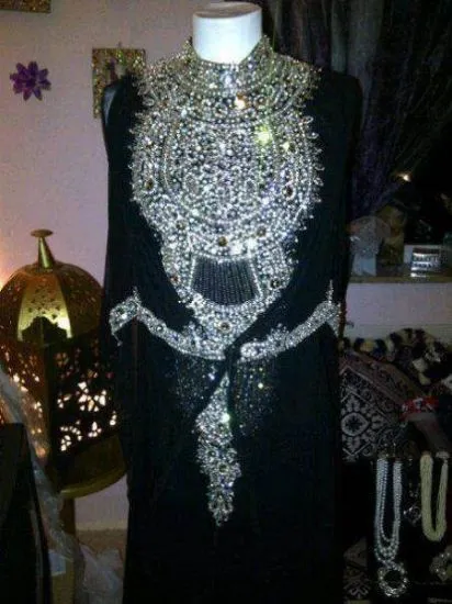 Picture of 2 tone bridesmaid dresses,dubai kaftan dress,abaya,jilb
