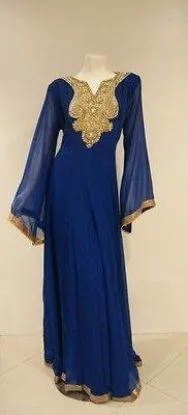 Picture of royal moroccan kaftan abaya jalabiya jilbab maxi dress 