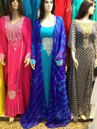 Picture of modest maxi gown eid georgette jalabiya jilbab modern f