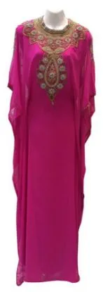 Picture of modest maxi gown fancy dubai kaftan dress abaya jilbab 