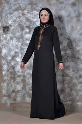 Picture of modest maxi gown moroccan arabian fancy maxi kaftan dre