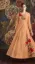 Picture of long lace sleeves evening gown satin sheath formal pa,q