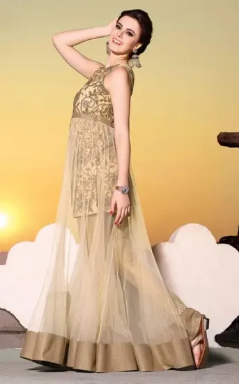 Picture of long women's dress chiffon evening party formal bride,q