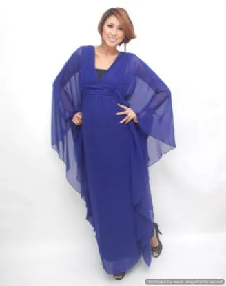 Picture of modest maxi gown bridal wear designer caftan with exclu