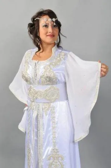 Picture of dress design with hand embroidery yellow colour dubai k