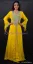 Picture of Dubai Wedding Gown Yellow Kaftan Fancy Abaya Jalabiya A