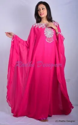 Picture of modest maxi gown Fashion Hijab Maghribi Abaya Kaftan Dr