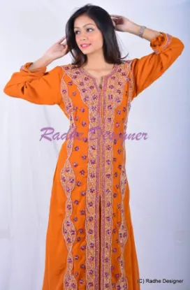 Picture of modest maxi gown jellabiya caftan fancy dress takchita 