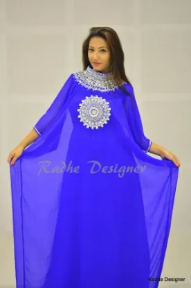 Picture of modest maxi gown Georgette Caftan Jalabiya Jilbab Thobe