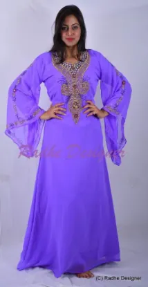 Picture of modest maxi gown moroccan dubai kaftan abaya jalabiya j