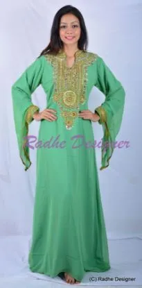 Picture of modern african georgette moroccan caftan dress for wome