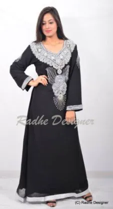Picture of modest maxi gown royal moroccan dubai fantasy niqah dre