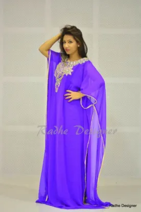 Picture of modest maxi gown Georgette Caftan Wedding Gown Arabian 